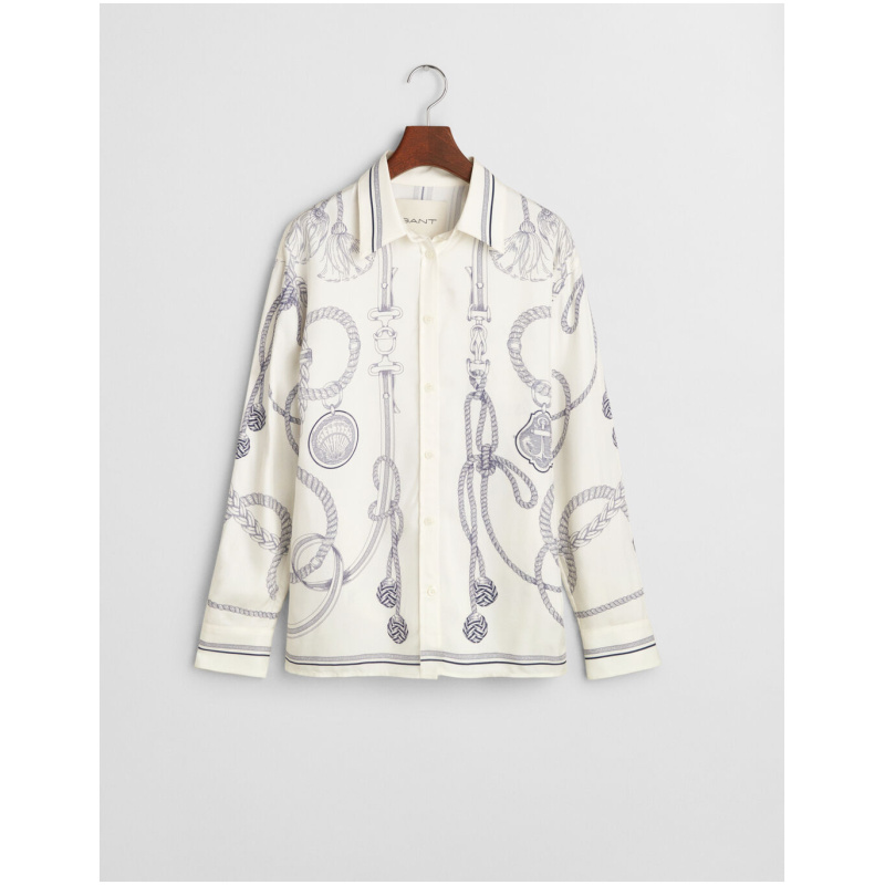 GANT Relaxed Fit Sailing Print Bluse